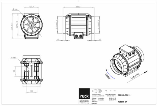 Ruck axial fan / EM 160L EC 01 / RV-128586 - Image 3