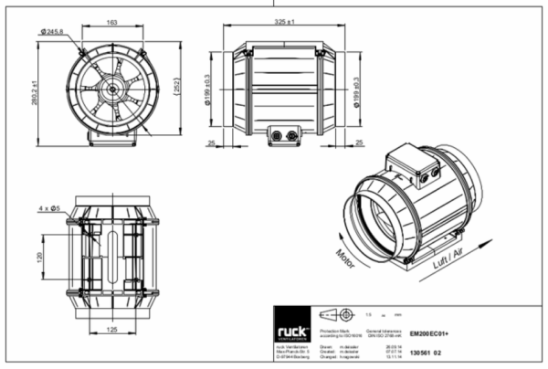Ruck axial fan / EM 200 EC 01 / RV-130561 - Image 3