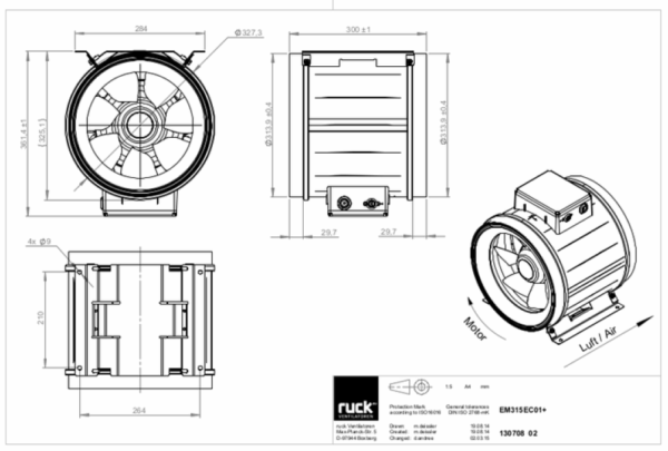 Ruck axial fan / EM 315 EC 01 / RV-130708 - Image 3