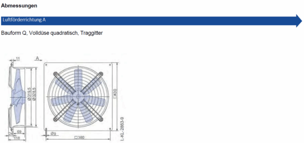 ZIEHL-ABEGG Axial fan / FC031-4DQ.2A.A6 / ZV-125086 - Image 5