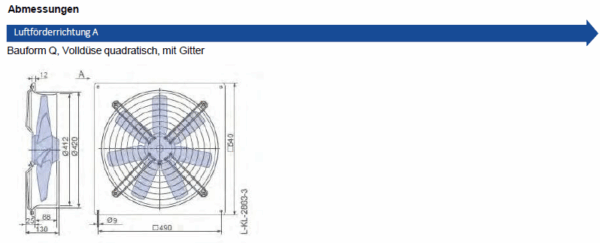 ZIEHL-ABEGG Axial fan / FC040-4DQ.2F.A7 / ZV-125094 - Image 5