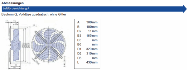 ZIEHL-ABEGG Axialventilator / FN030-4EQ.WA.A7 / ZV-153671 – Bild 5