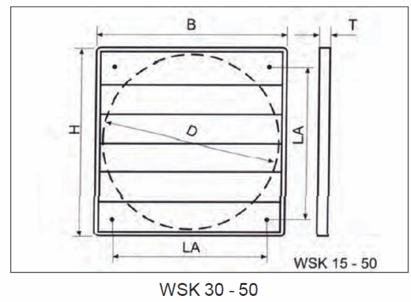 Fan shutter flap / WSK 40 / LM-20000081 - Image 2