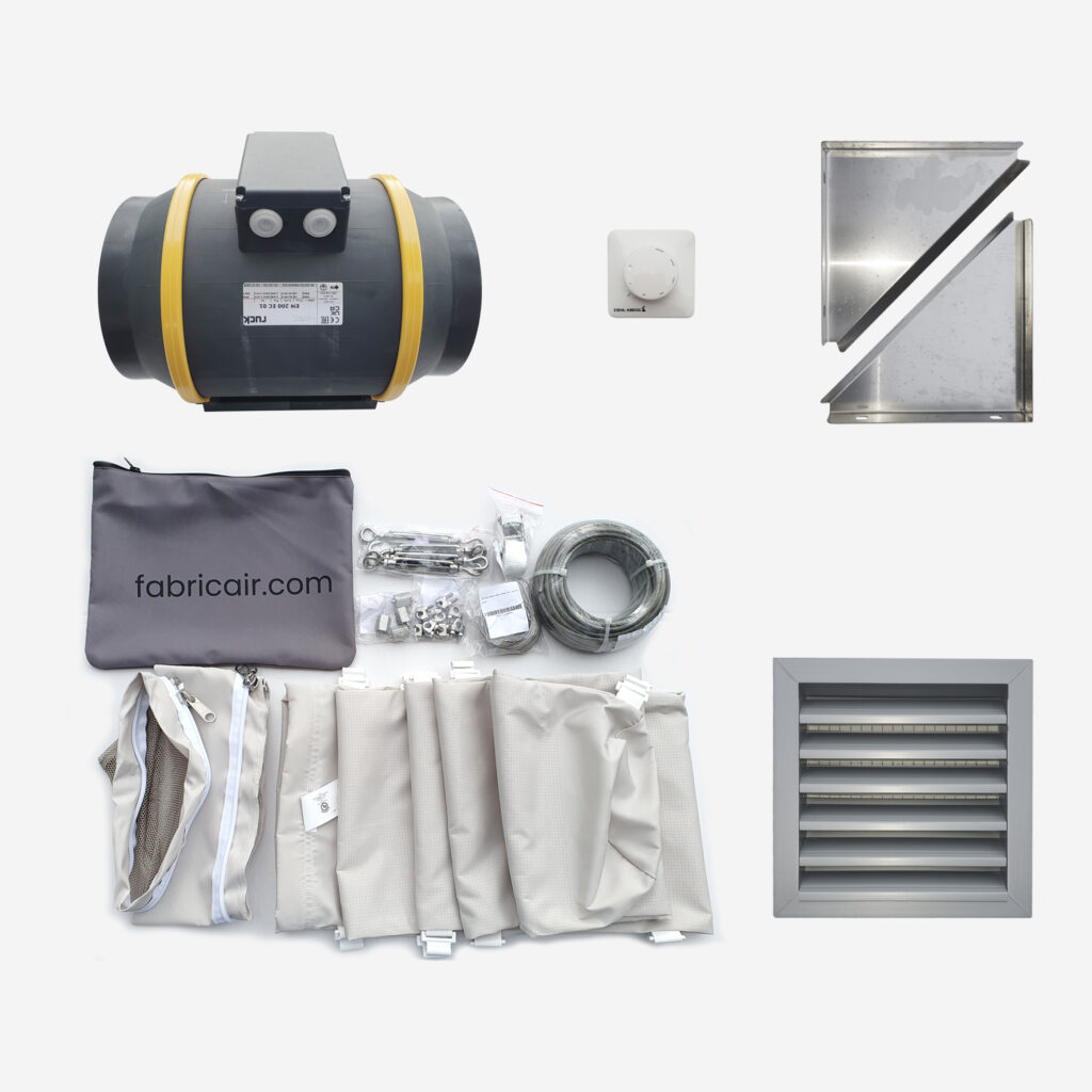 Ventilation component set